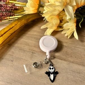 Jack Skellington Badge Reel Charm
